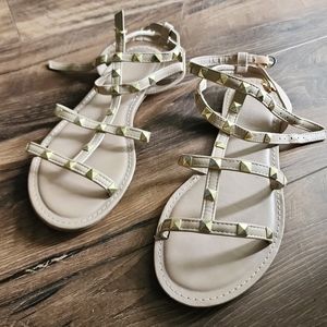🆕️• Studded Nude Sandals •